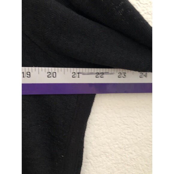 Avenue Leisure Plus 14/16 Black Knit Pullover Sweater Kangaroo Pocket Soft - Picture 9 of 9